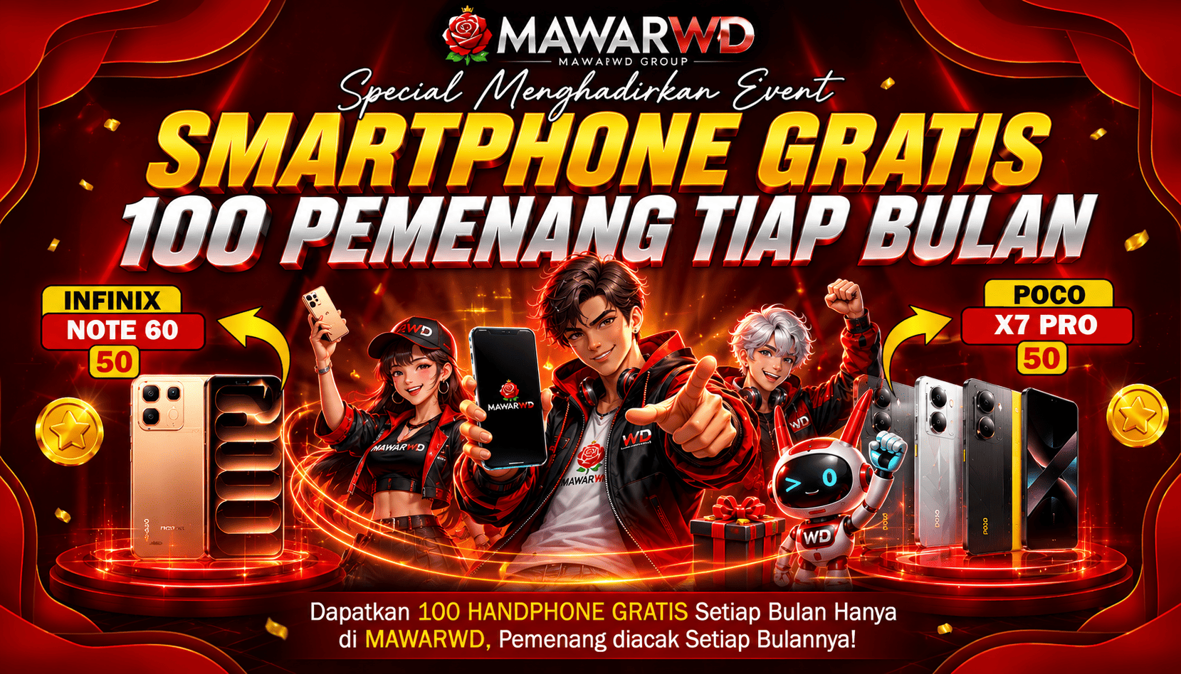 HADIAH GRATIS MAWARWD